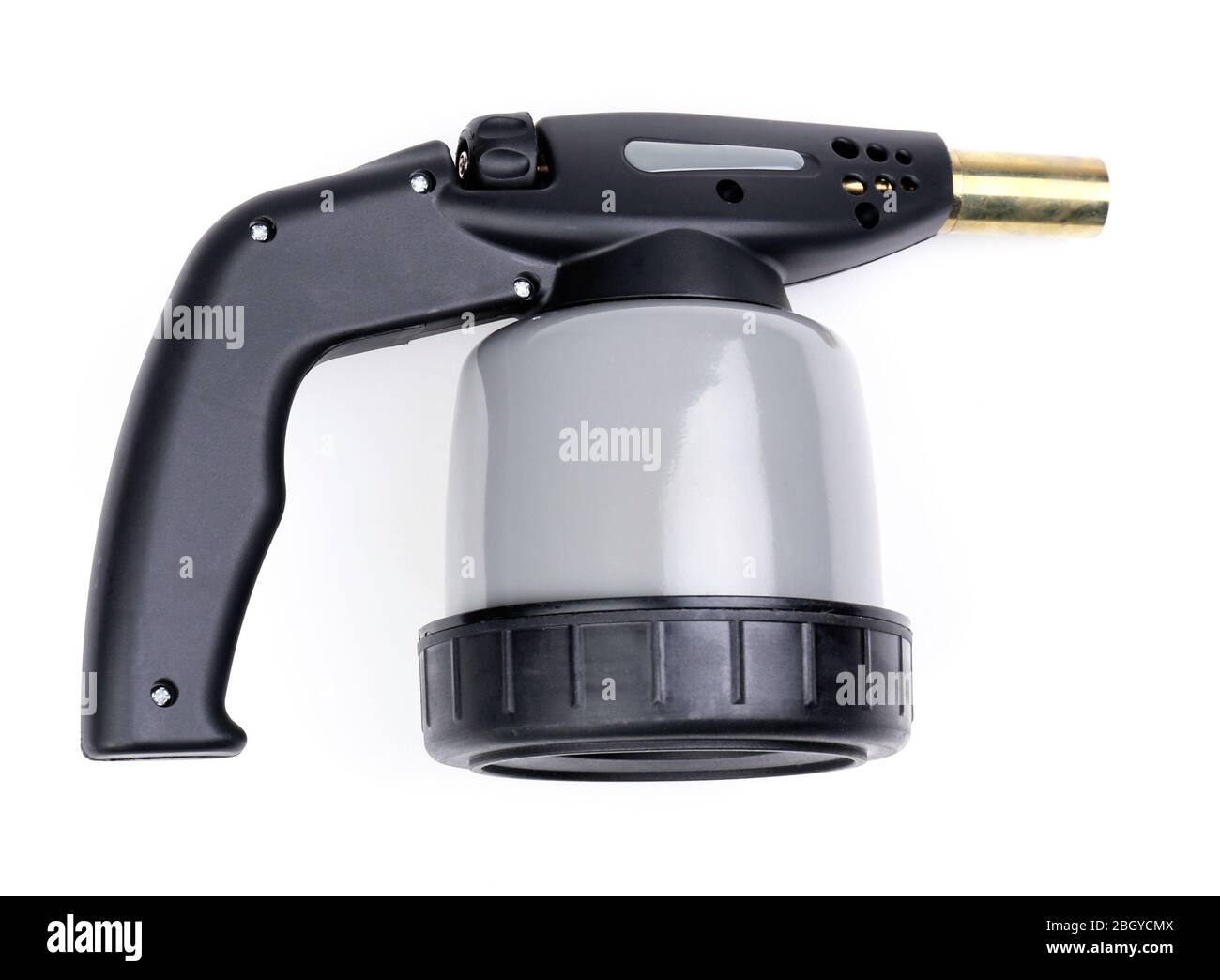 Manual gas burner isolated on white Stock Photo Alamy