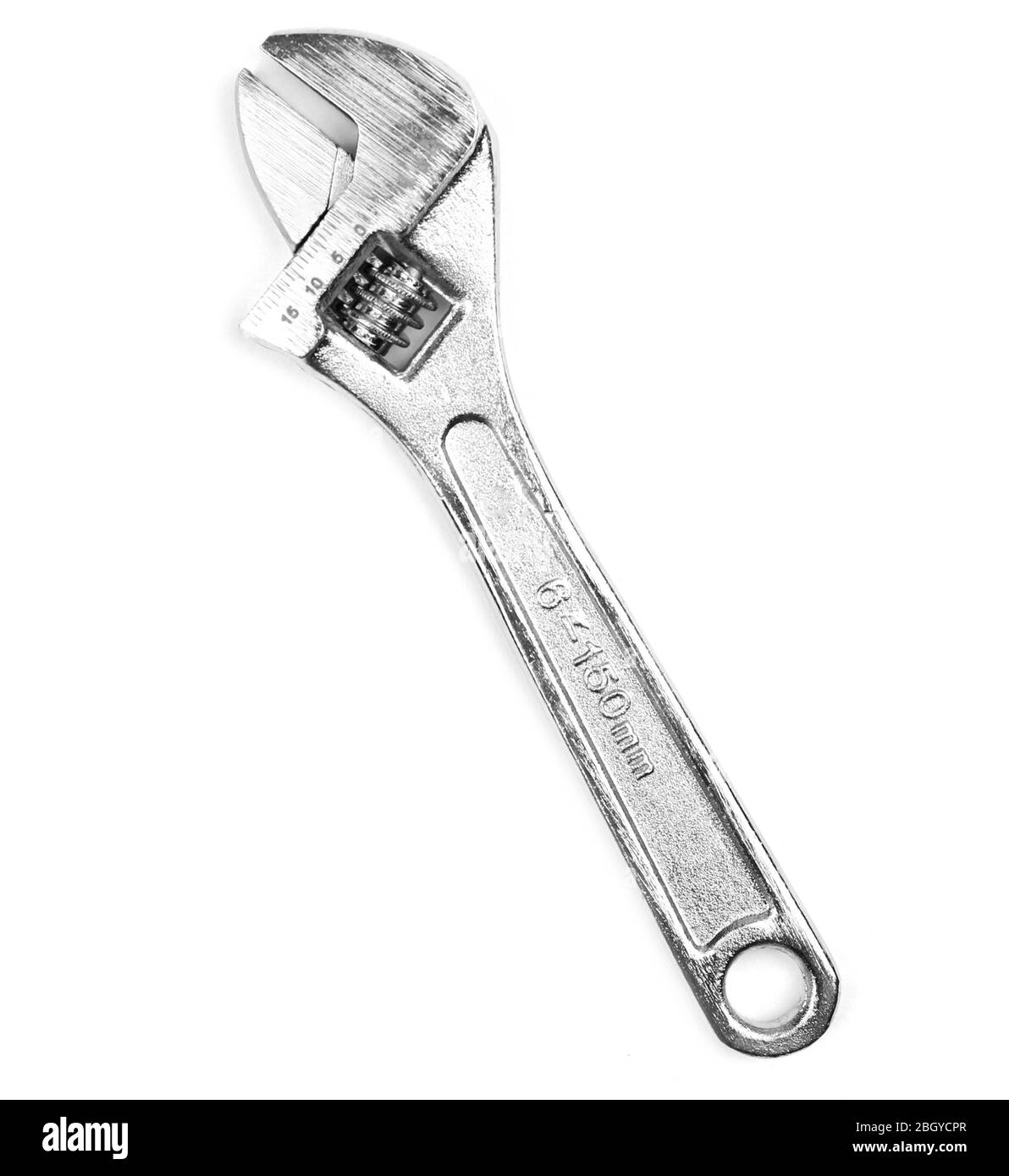 Adjustable wrench isolated on white Stock Photo Alamy