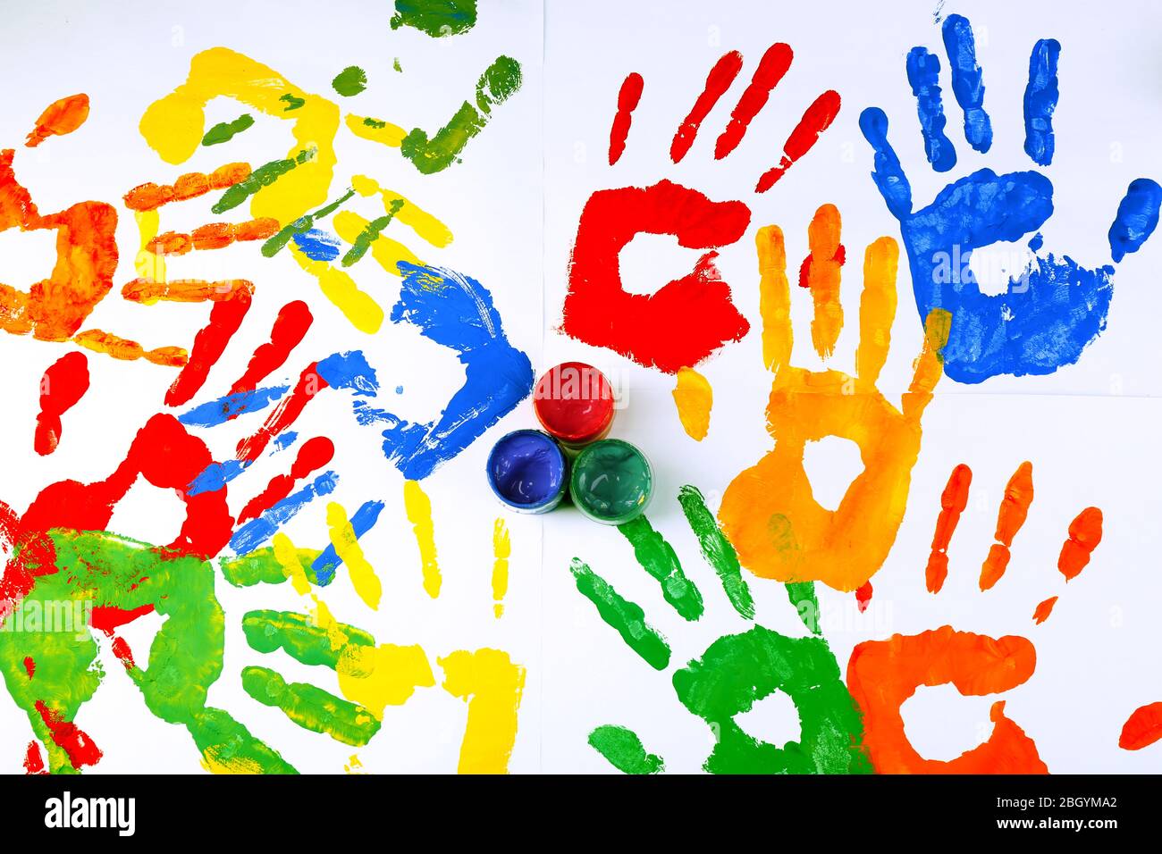 White girl paint hand hi-res stock photography and images - Alamy