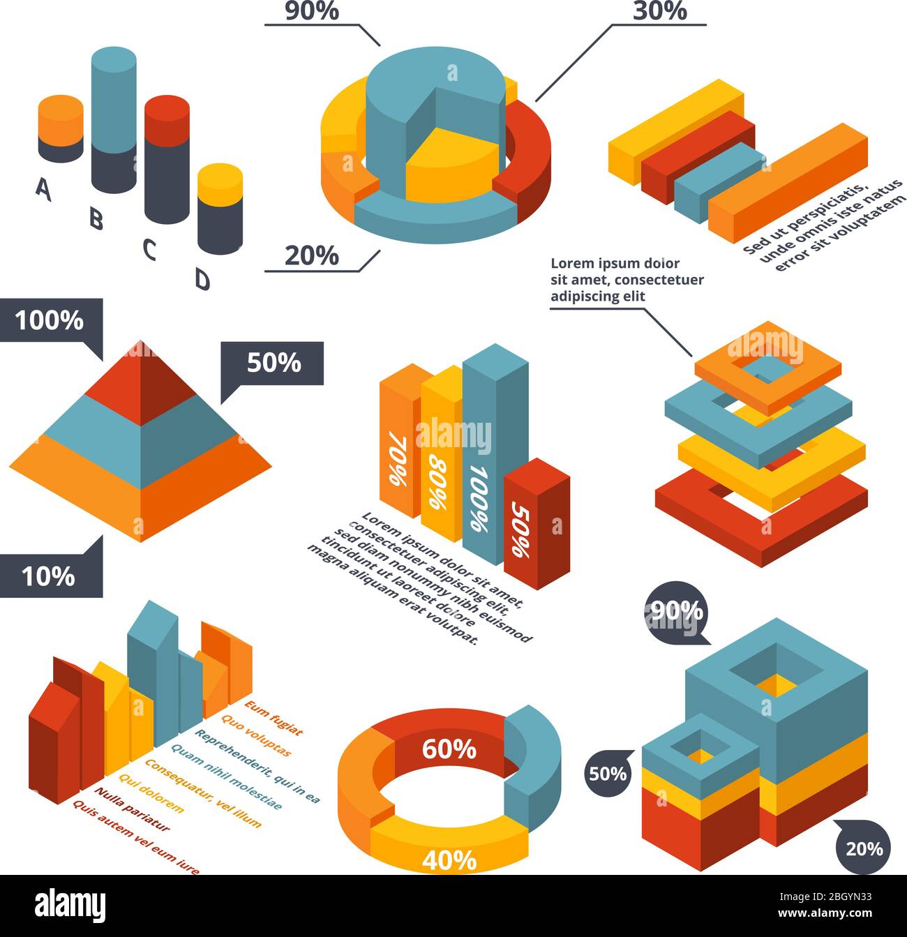 Infographic diagrams round Cut Out Stock Images & Pictures - Alamy