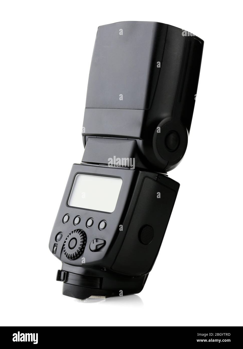 Camera flash isolated on white Stock Photo - Alamy