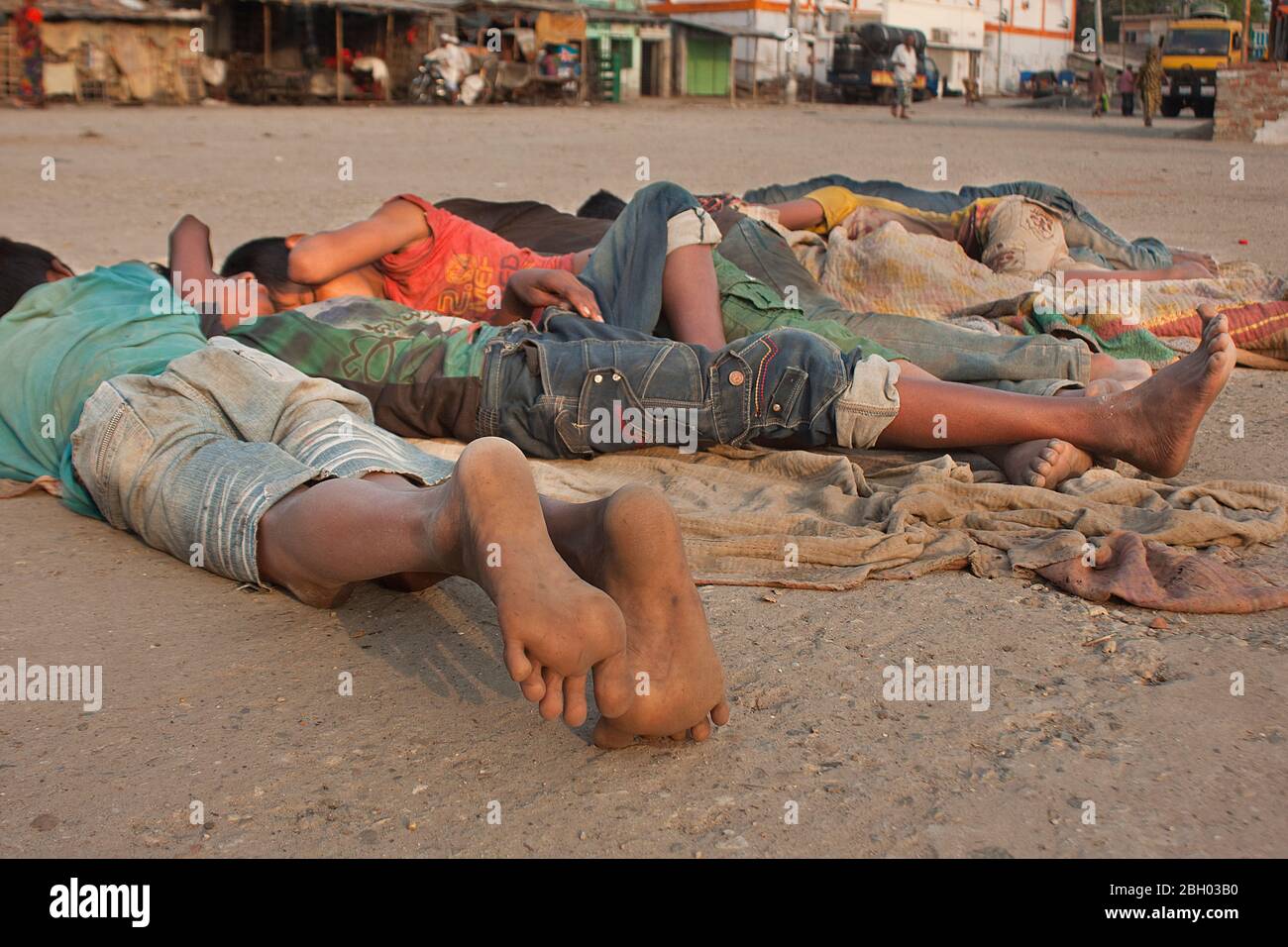 Some street child at Khulna, Bangladesh. Stock Photo