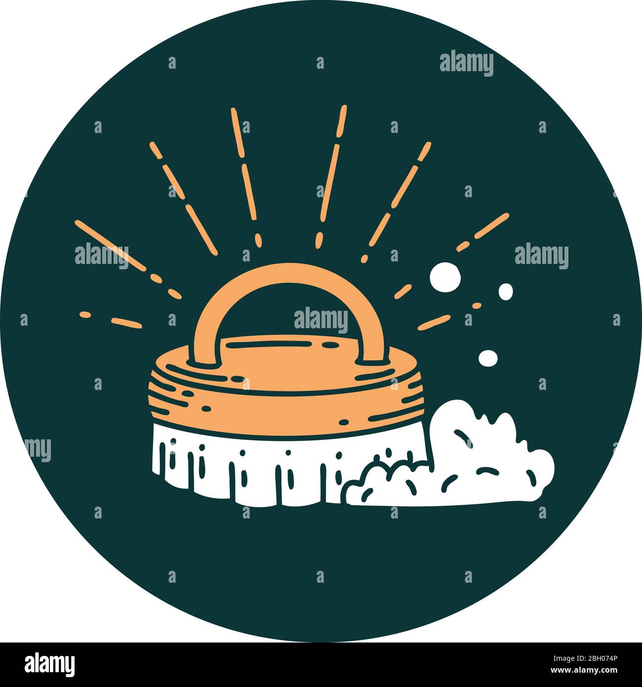 icon of a tattoo style scrubbing brush Stock Vector Image & Art Alamy