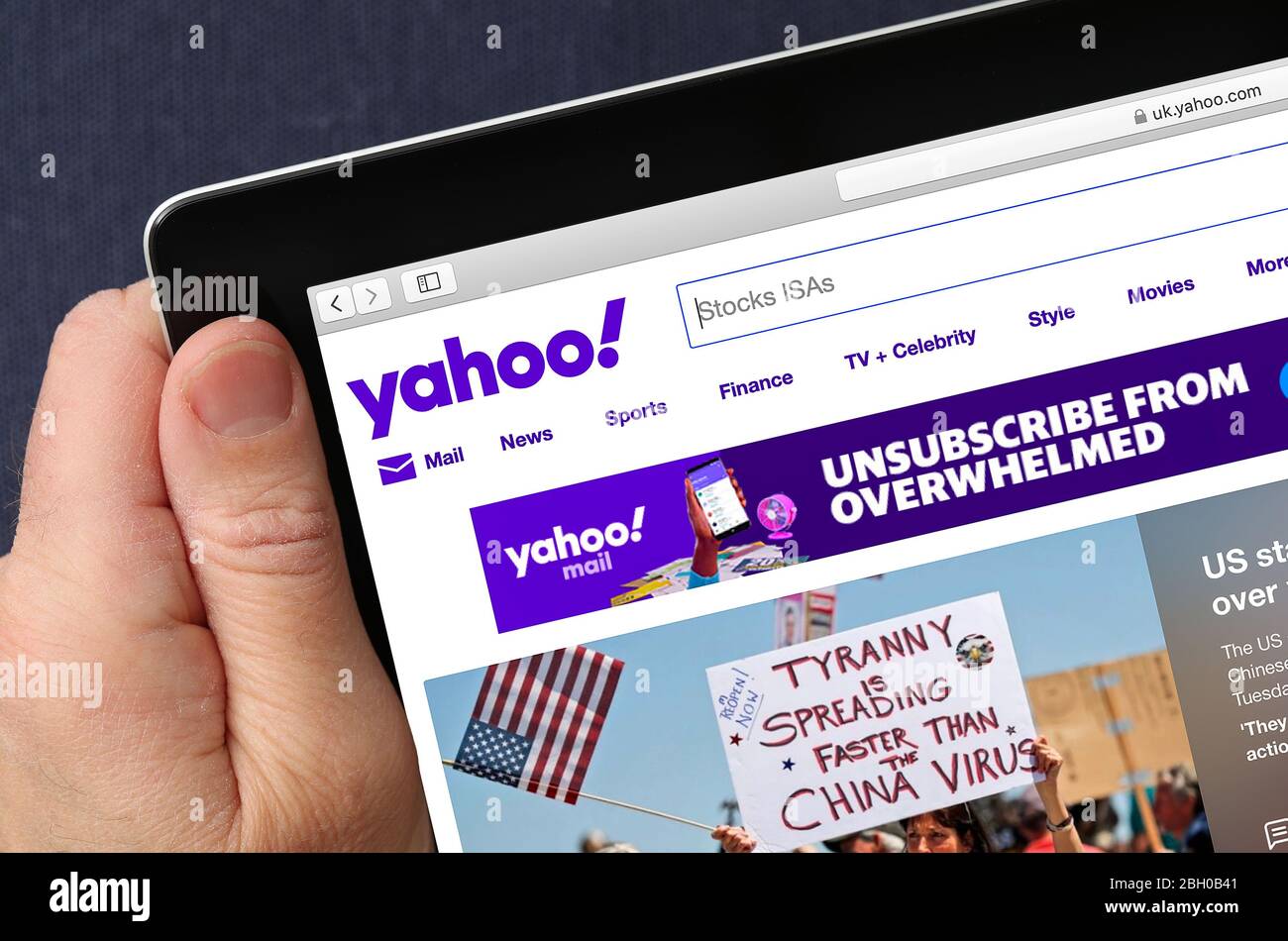 Yahoo Screen High Resolution Stock Photography And Images Alamy