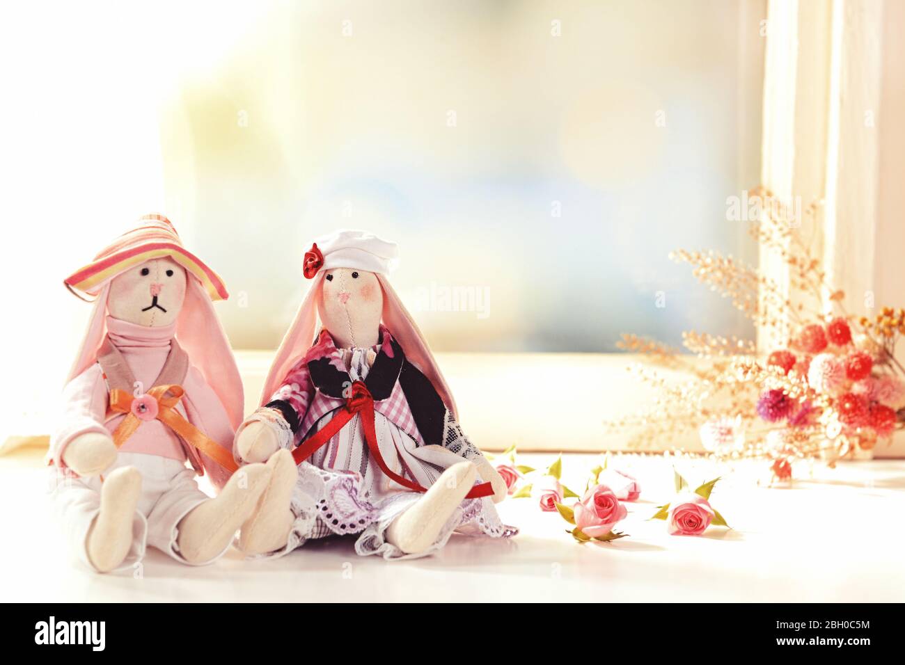 Handmade dolls near window closeup Stock Photo Alamy