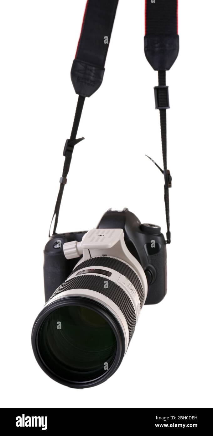 digital photo camera isolated on white Stock Photo - Alamy
