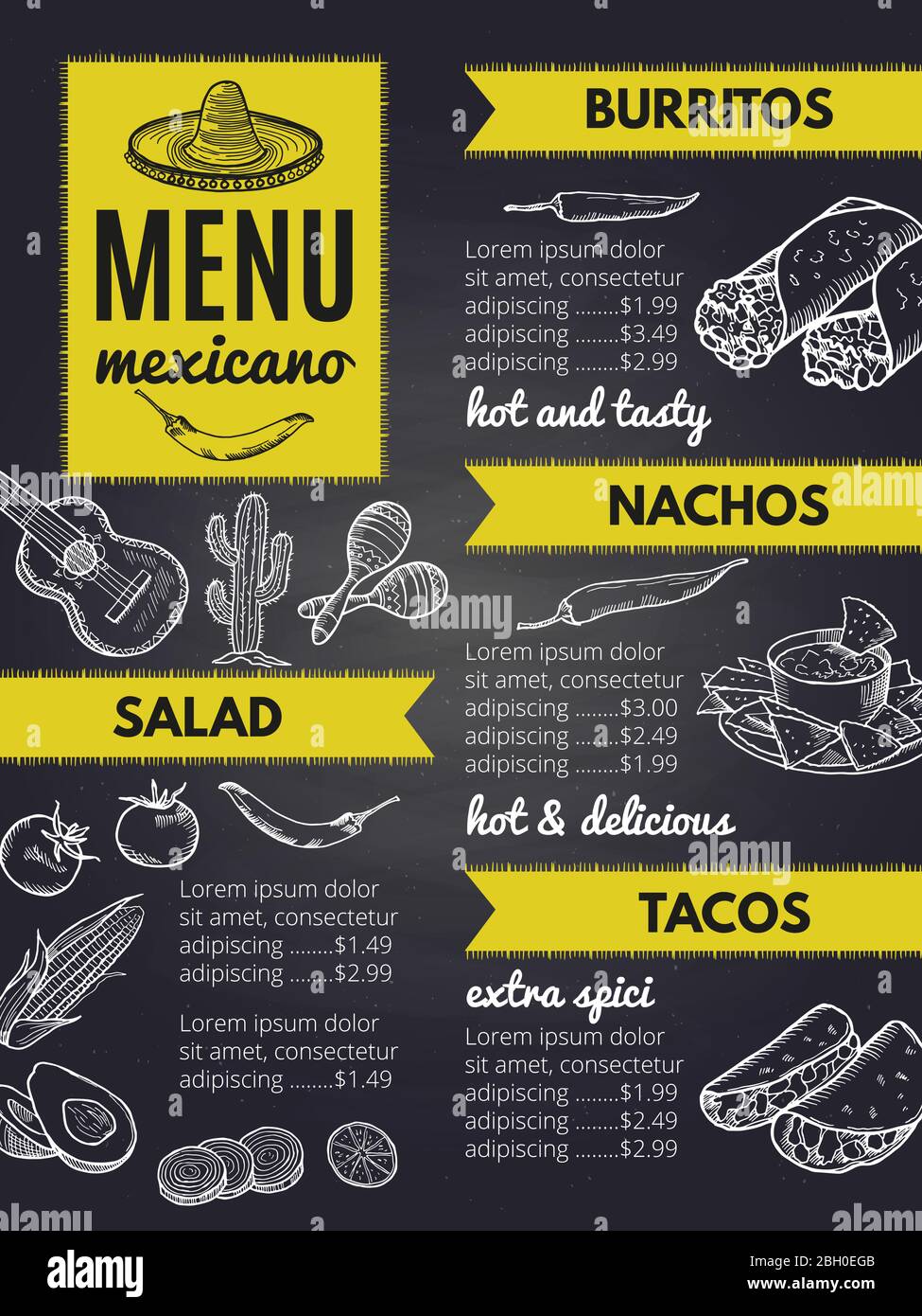 Mexican Menu Design Templates Mexican Menu Design Templates