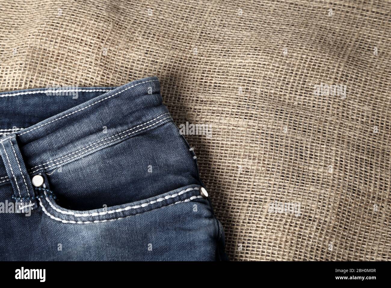 old blue jeans