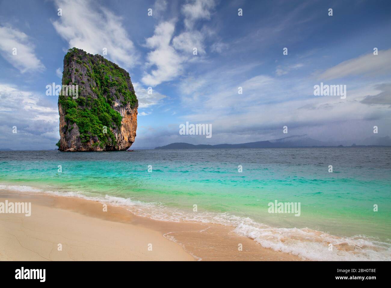 Beach on the Andaman Sea, in Phuket, Thailand Stock Photo