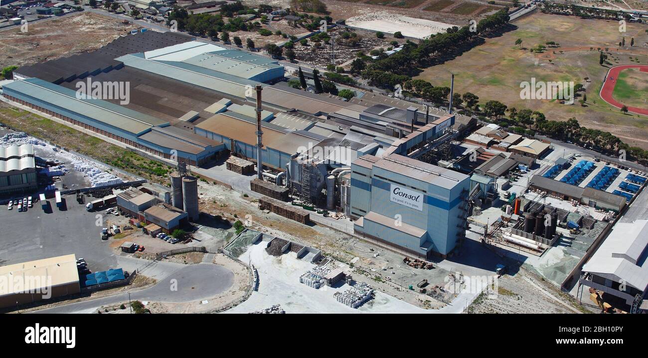 Aerial photo of Consol Glass Factory Stock Photo Alamy