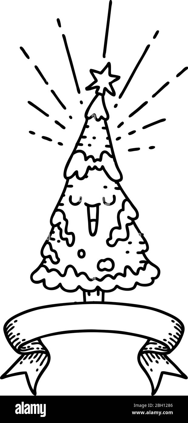 scroll tree clipart