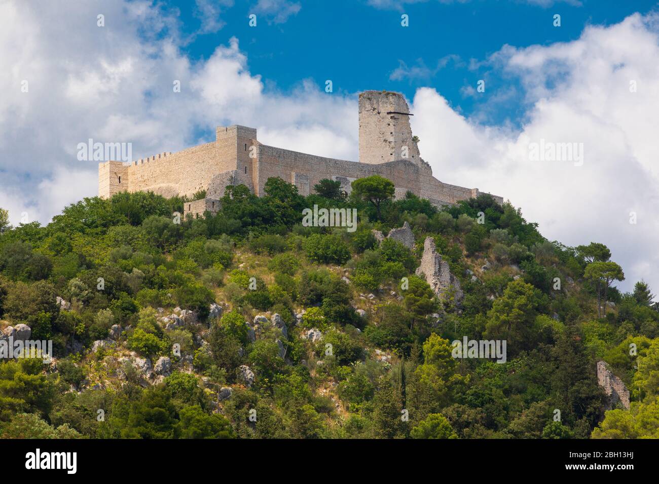 Rocca Janula fortress. Cassino, Italy. Centuries castle. The Rocca ...