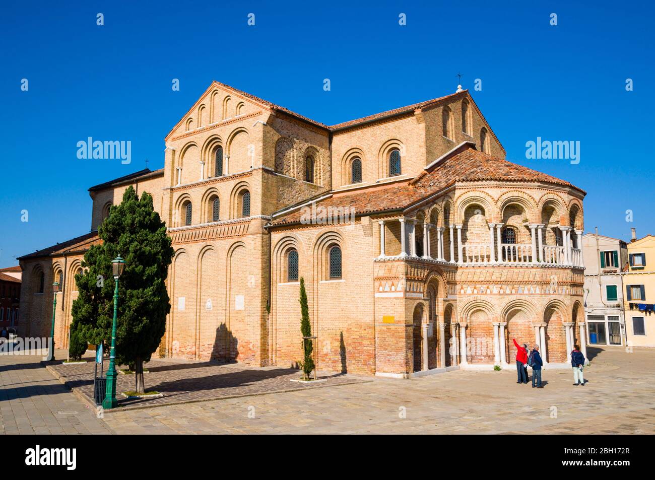 Chiesa dei Santi Maria e Donato, Campo San Donato, Murano island, Venice, Italy Stock Photo