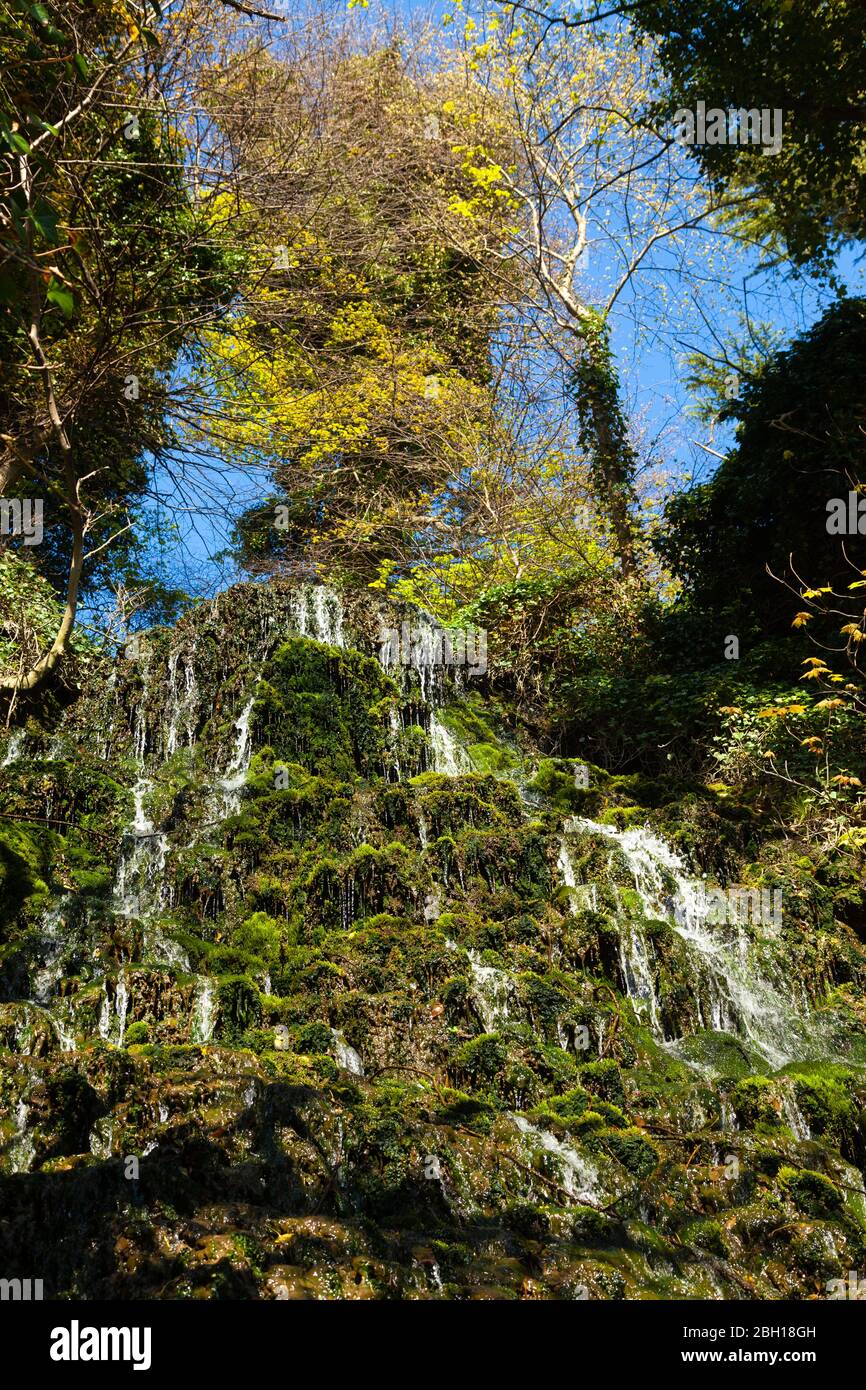 Waterfall along the Fife Coastal Path between Aberdour and Burntisland