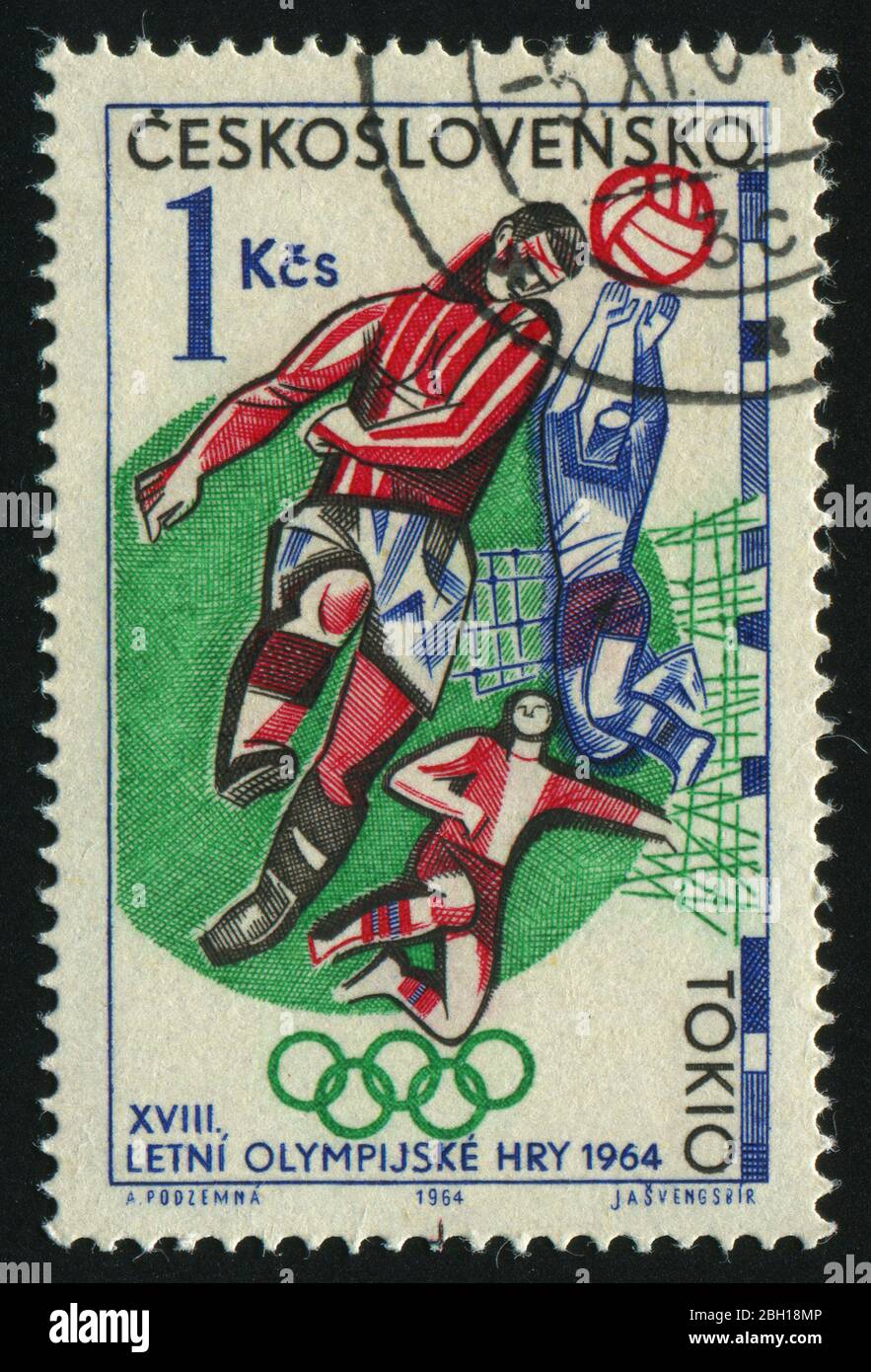 CZECHOSLOVAKIA CIRCA 1964 Summer Olympic games of 1964, circa 1964