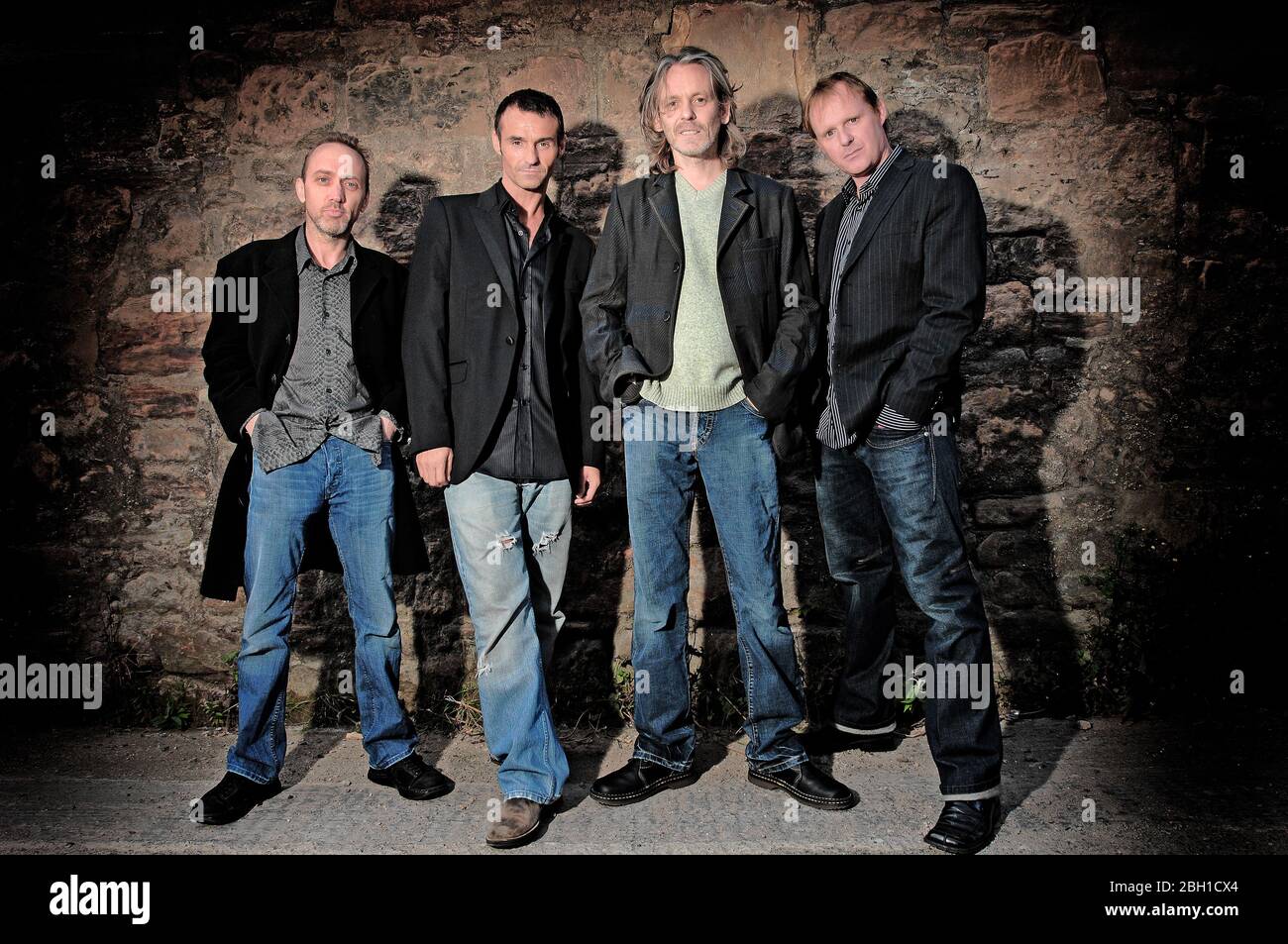 WET,WET,WET Photographs by Alan Peebles from the left.. Neil Mitchell (keyboards,vocals), Marti Pellow (vocals), and Graeme Clark (Bass, vocals). Tomm Stock Photo