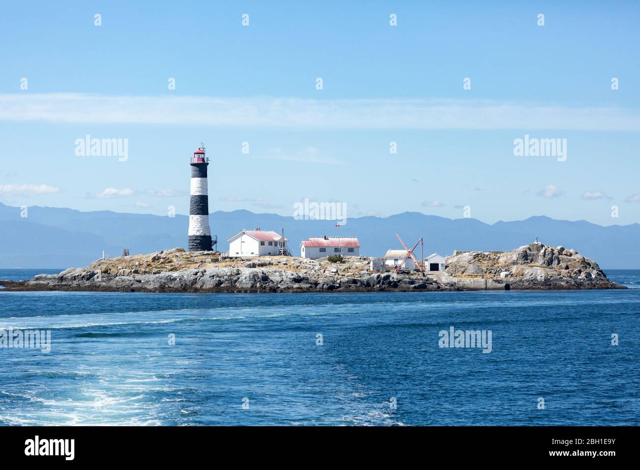 Lighthouse in Victoria,BC,Canada. Stock Photo