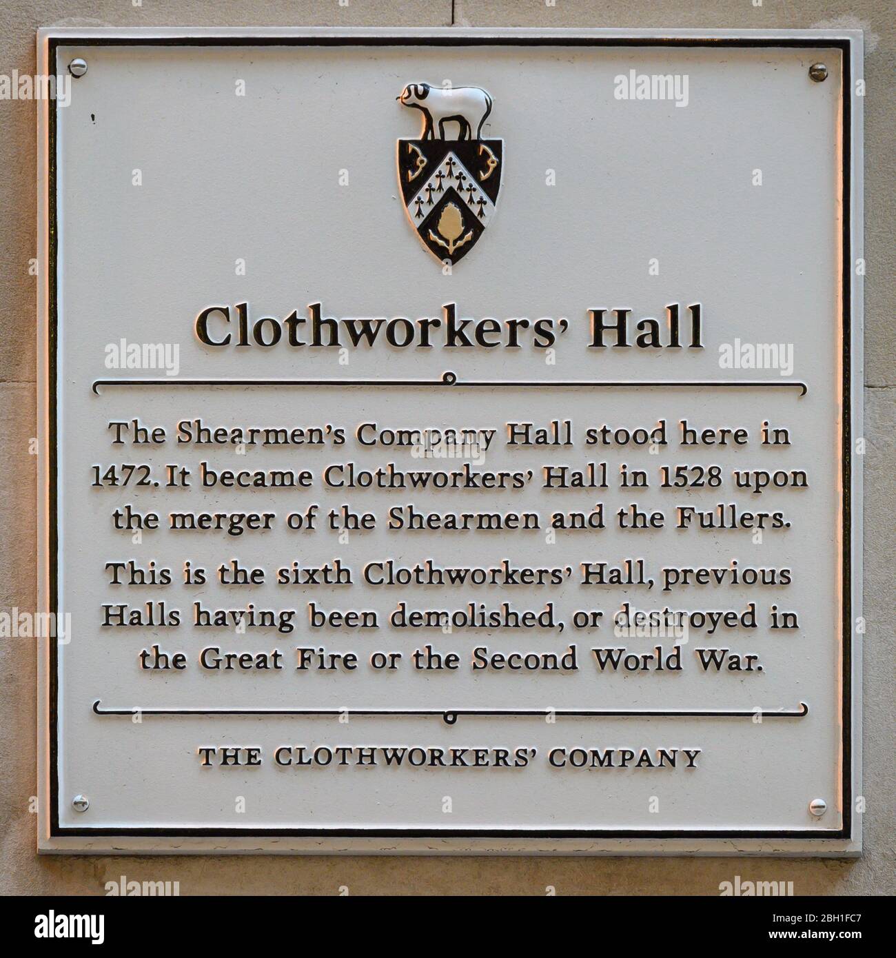 Clothworkers' Hall, Dunster Court, Mincing Lane, London Stock Photo Alamy