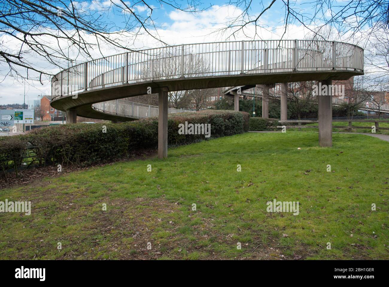 Footbridge ramp hi-res stock photography and images - Alamy