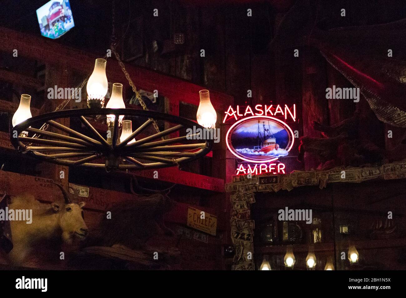 Red Dog Saloon in the Alaskan Capital Juneau, Alaska Stock Photo Alamy
