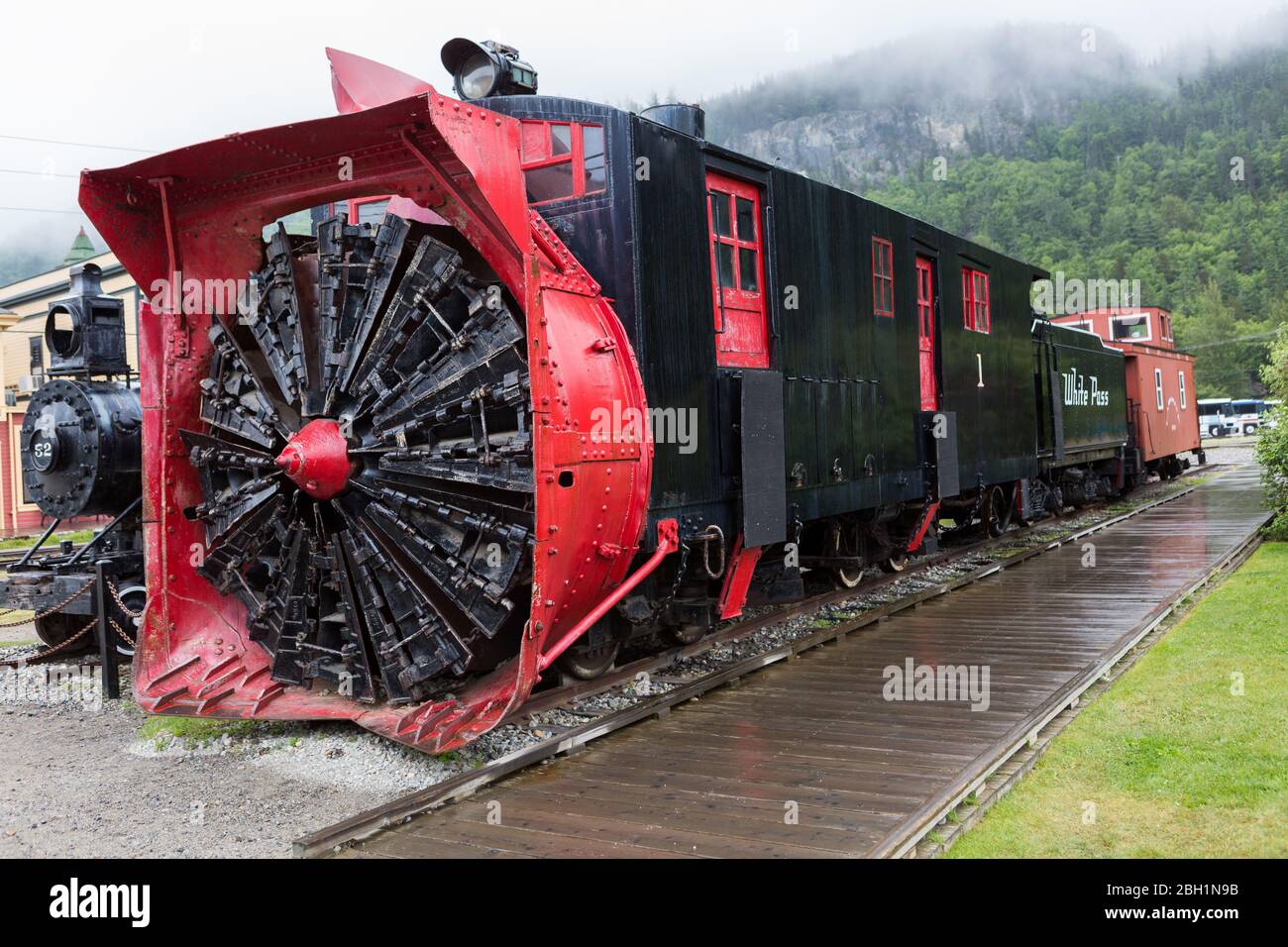 White Pass and Yukon Route Railway Rotary Snow Plow Stock Photo