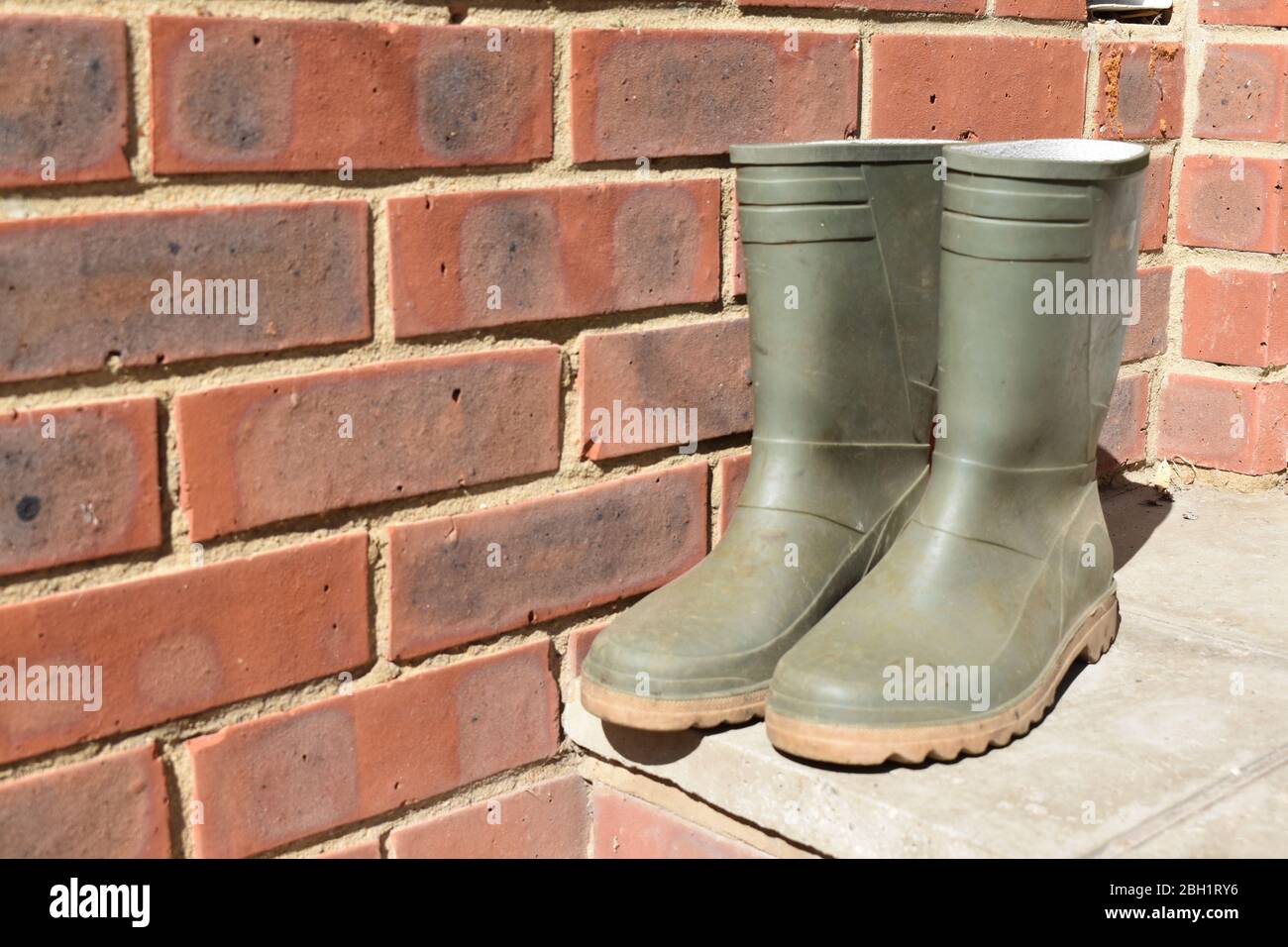 Garden Boots Stock Photo