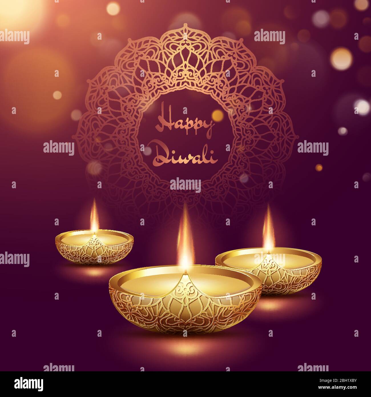 Happy diwali diya oil lamp template. Indian deepavali hindu ...