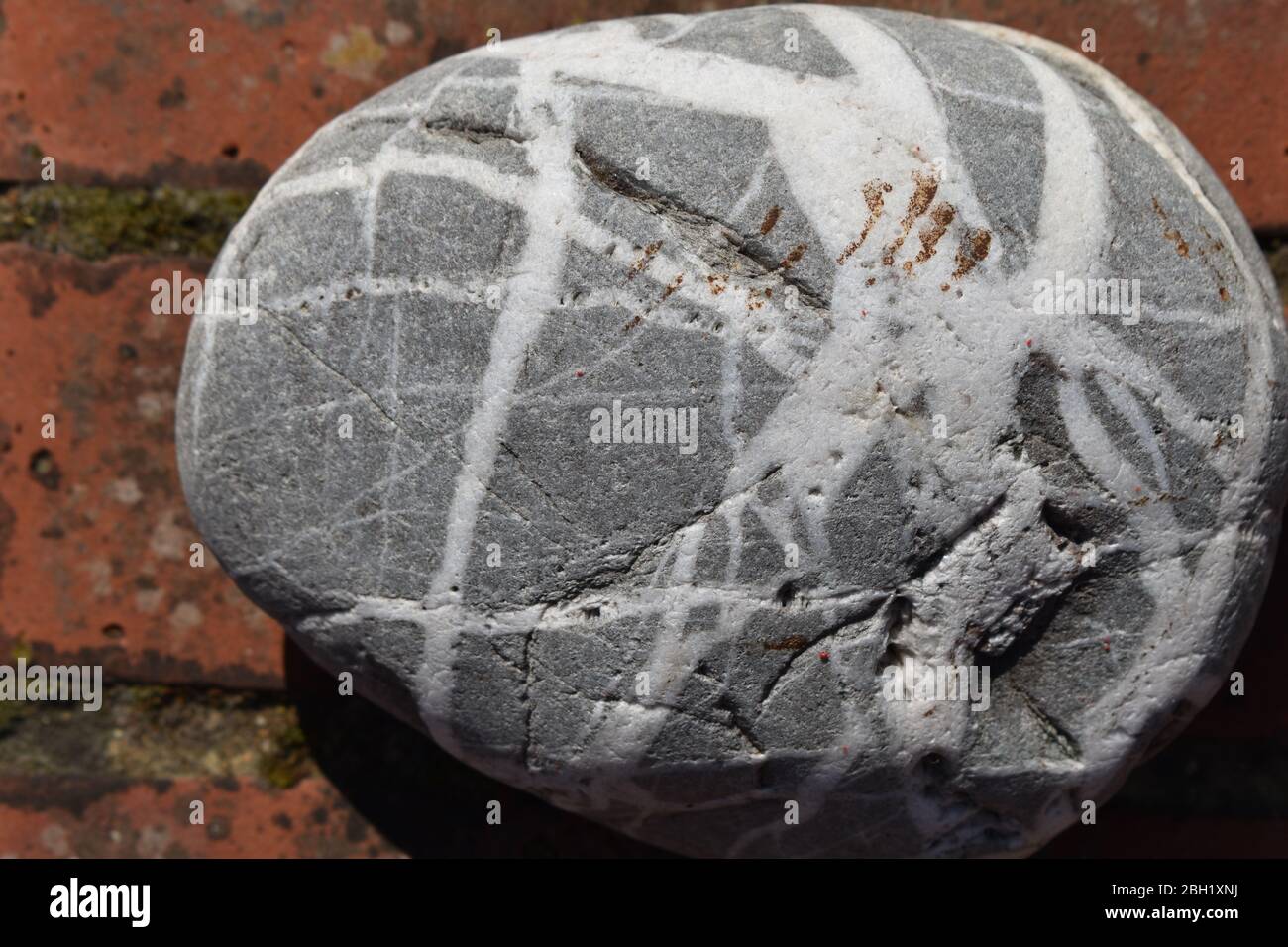 Quartz veins in stone Stock Photo Alamy