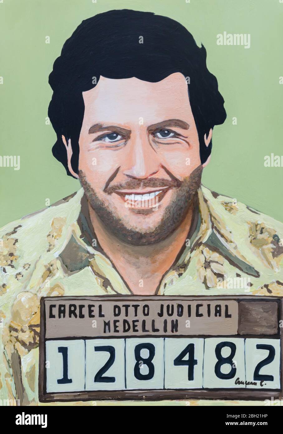 Escobar painting Stock Photo