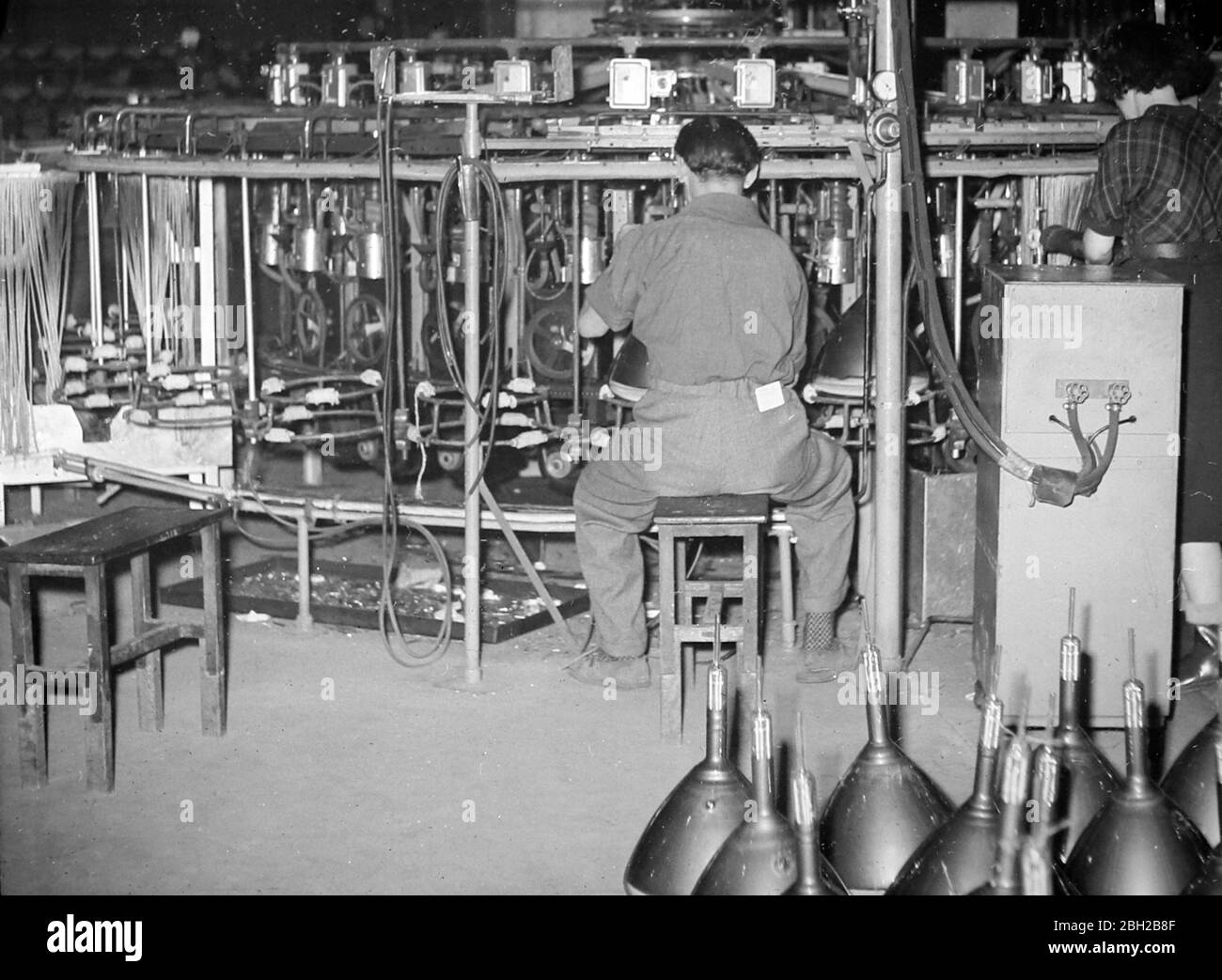 Ernest Turner Electrical Instruments factory, High Wycombe in 1951 Stock Photo