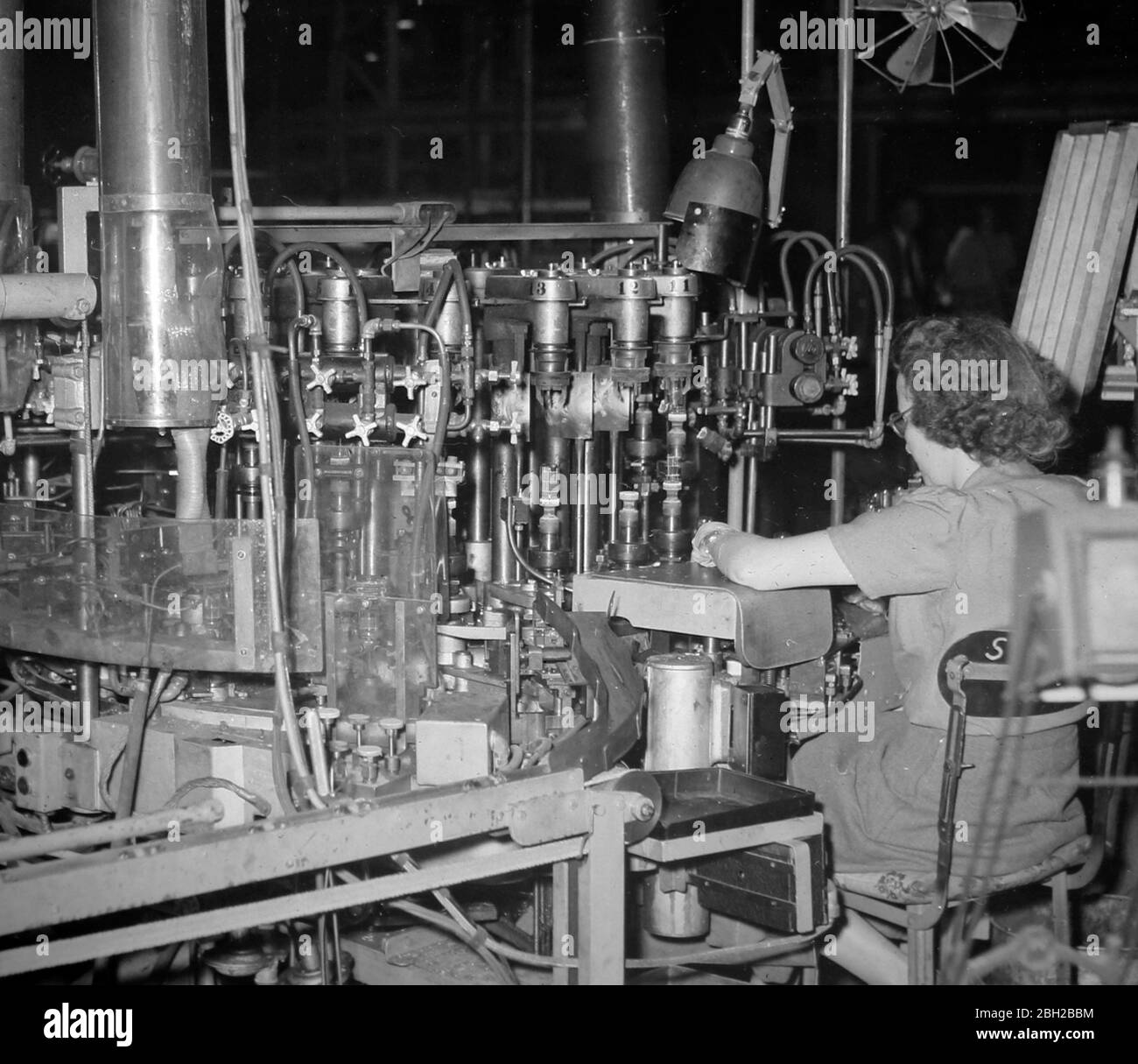 Ernest Turner Electrical Instruments factory, High Wycombe in 1951 Stock Photo