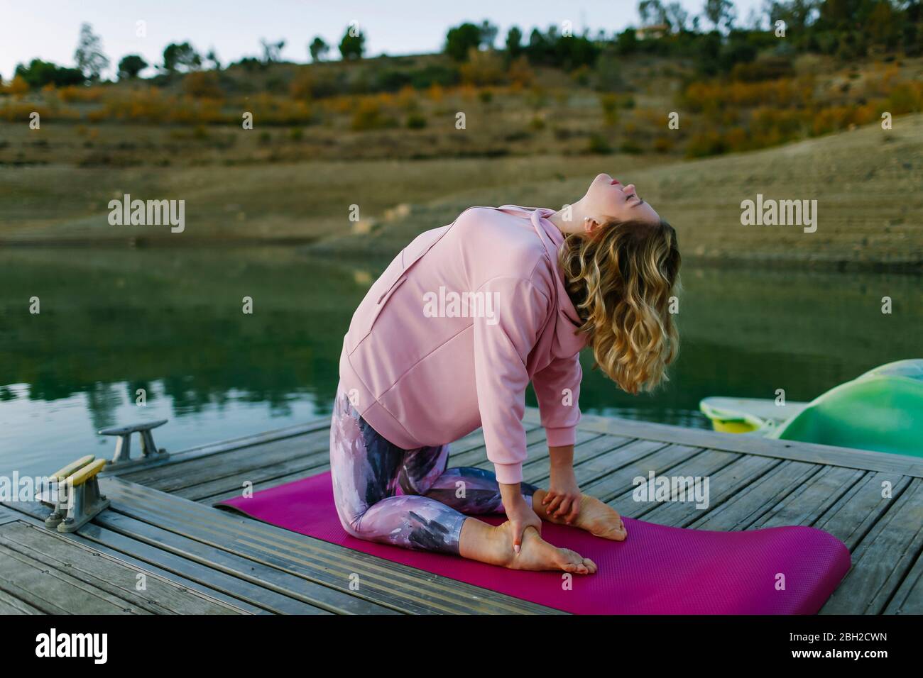 Woman bending over leggings hires stock photography and images Alamy