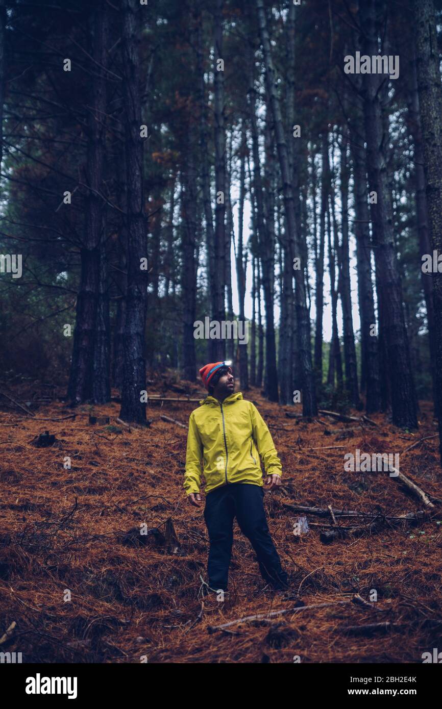 Man outdoors standing forest hi-res stock photography and images - Alamy