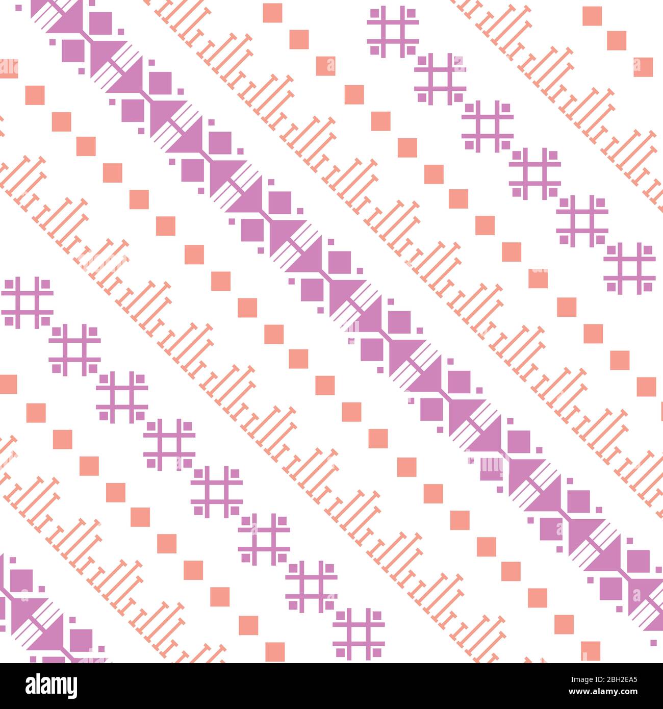 Simple embroidered design pattern for living room decor. Stock Vector