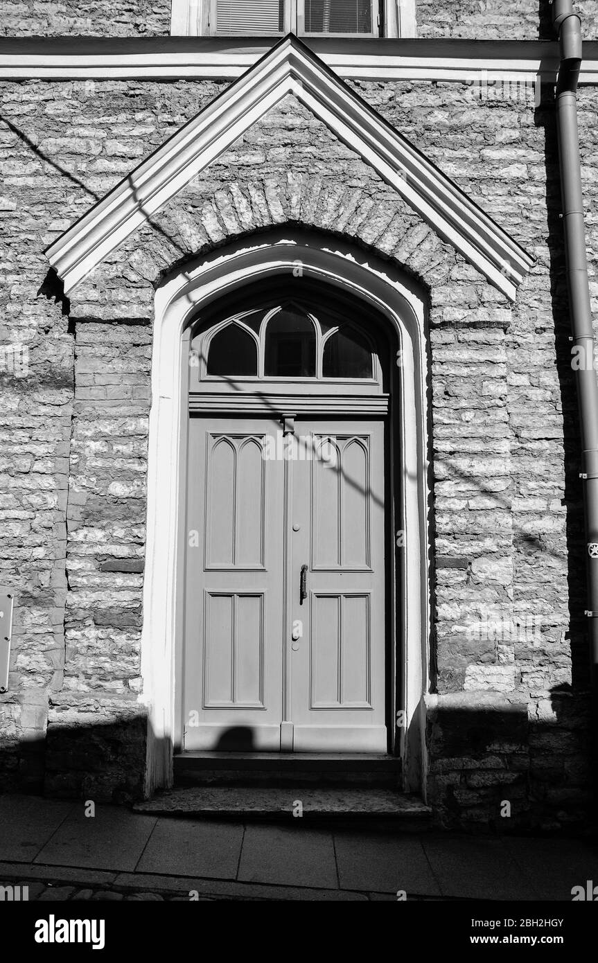 Various doors located in Tallinn old town, Estonia Stock Photo