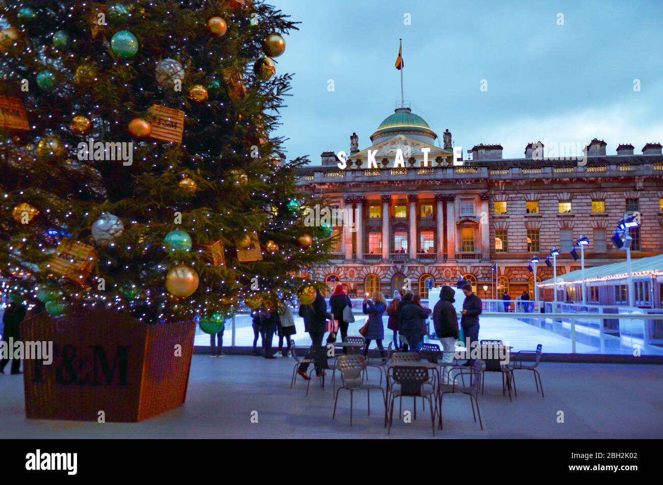 LONDON The ice skating rink at London's Somerset House. A popular and