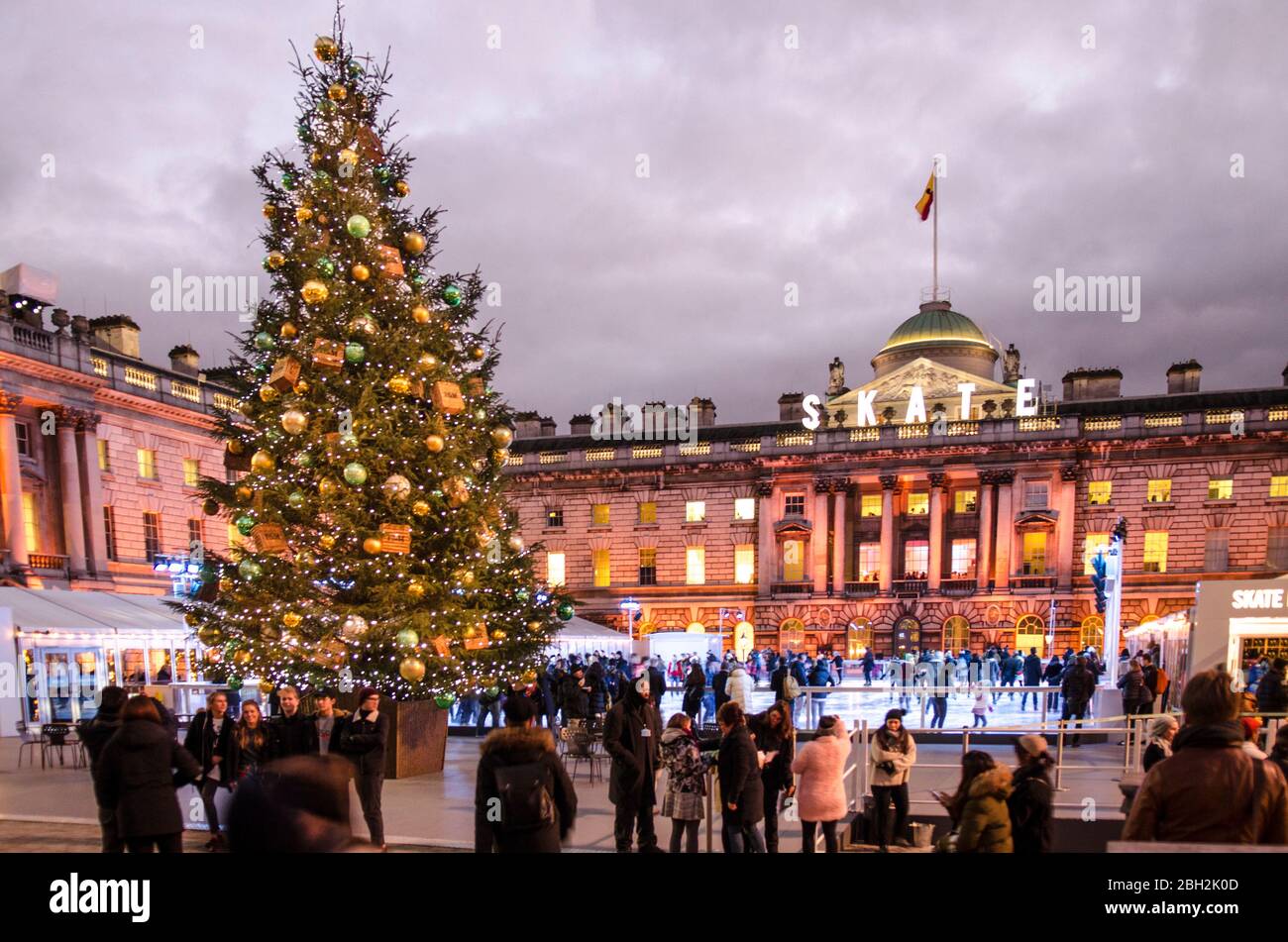 LONDON The ice skating rink at London's Somerset House. A popular and