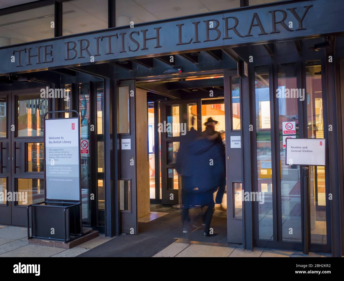 LONDON-  The British Library on Euston Road, London, the 2nd biggest library in the world. Stock Photo