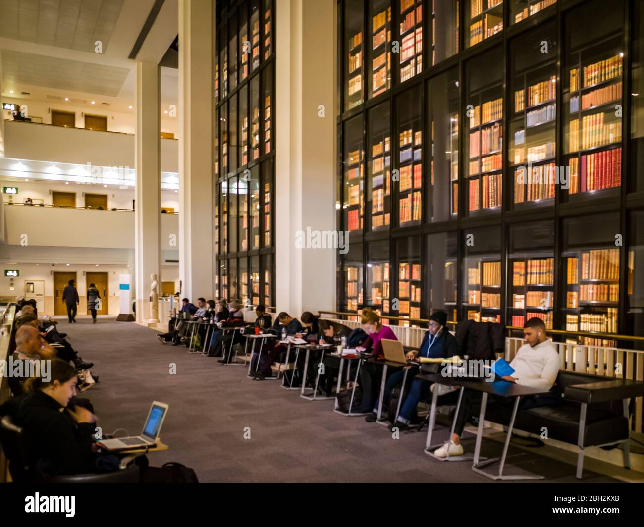 LONDON Interior view of the British Library on Euston Road the