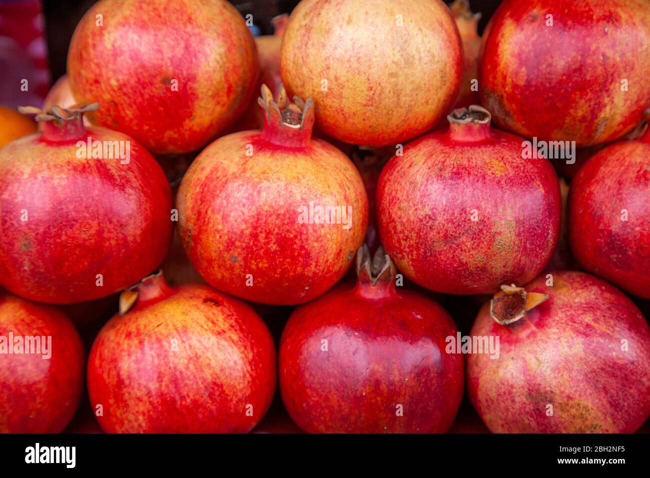 Georgian pomegranates at Telavi market Stock Photo