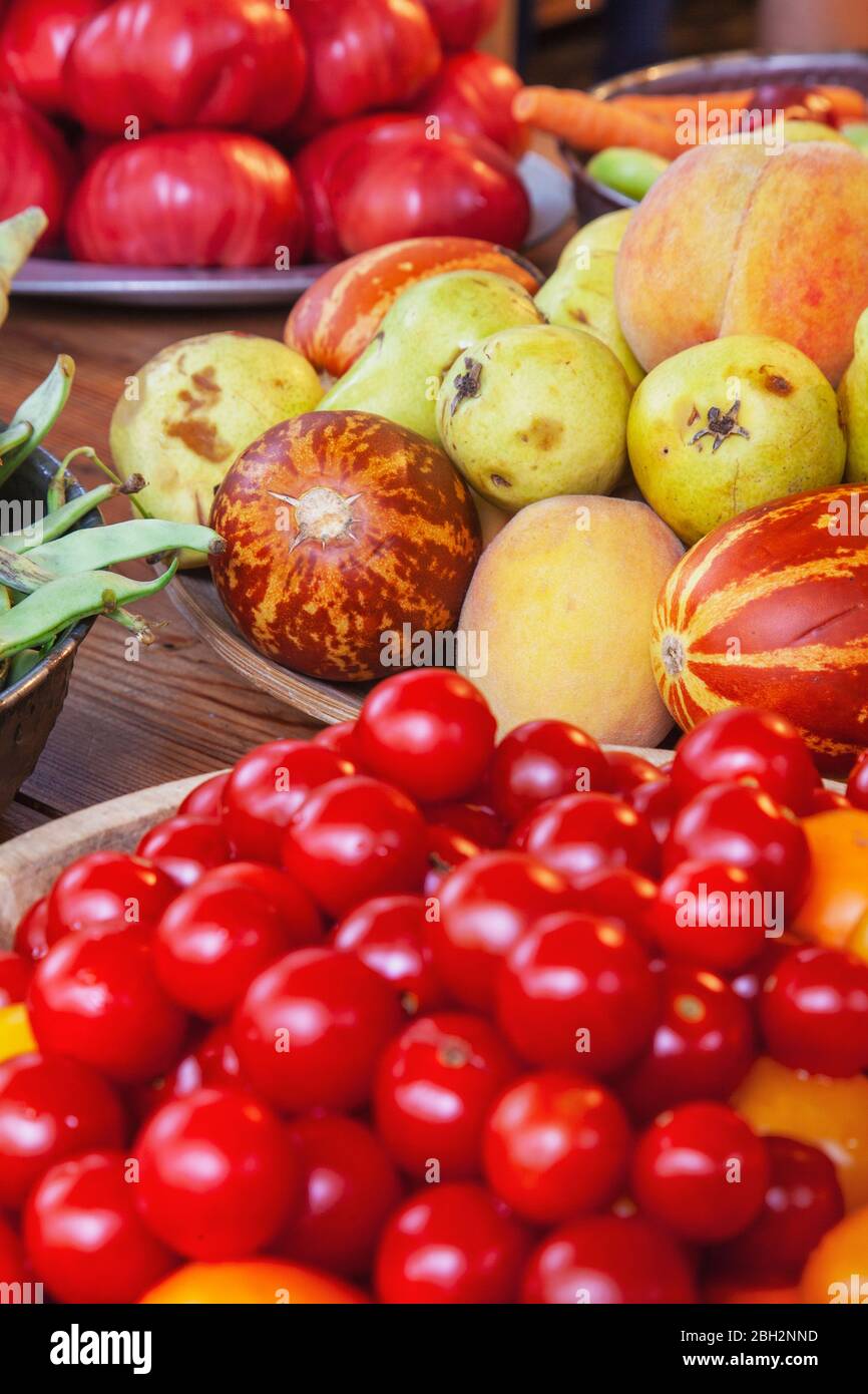 Georgian fruits and vegetables Stock Photo