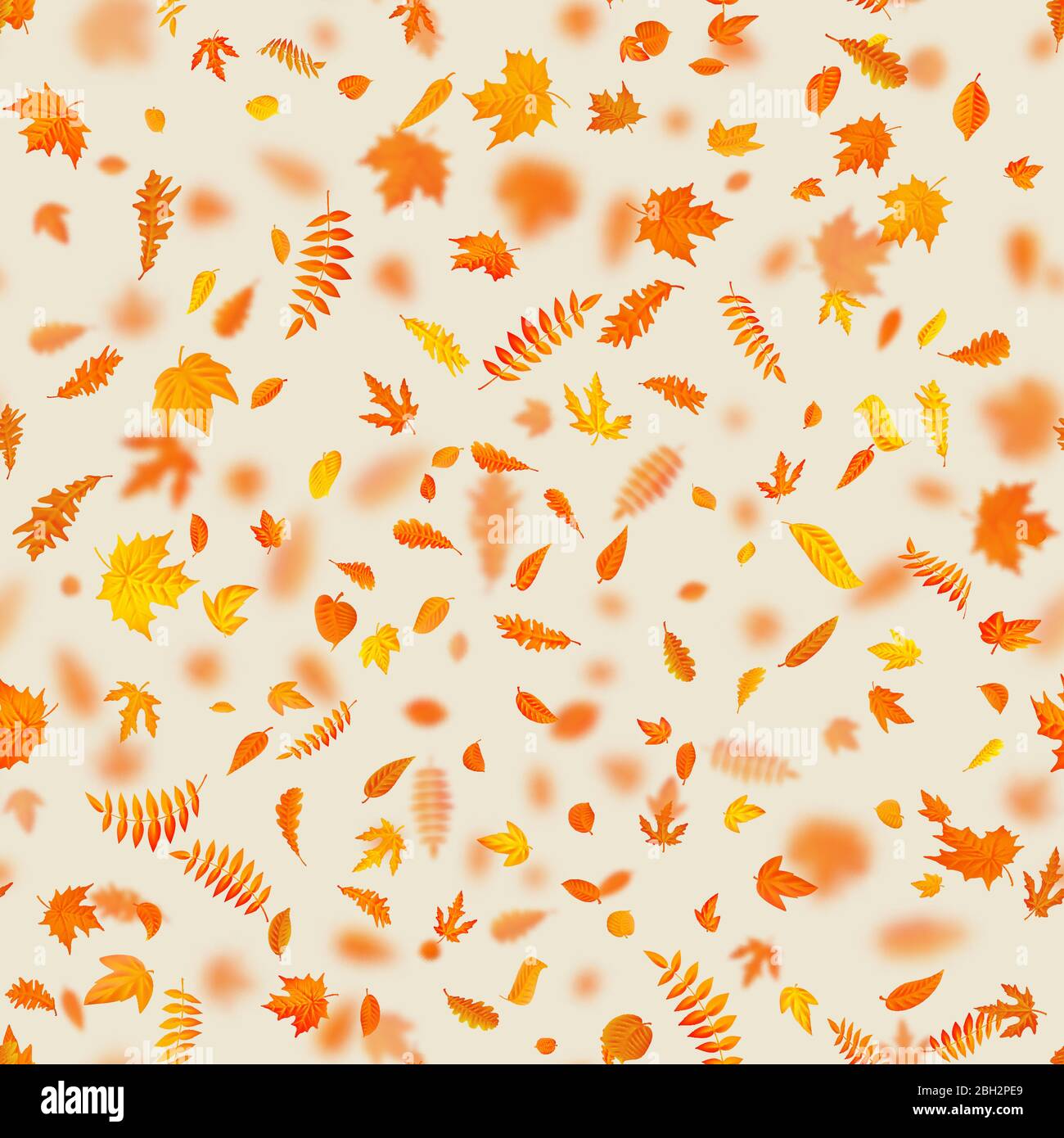 Autumn composition. Seamless autumn maple leaves pattern. EPS 10 Stock Vector