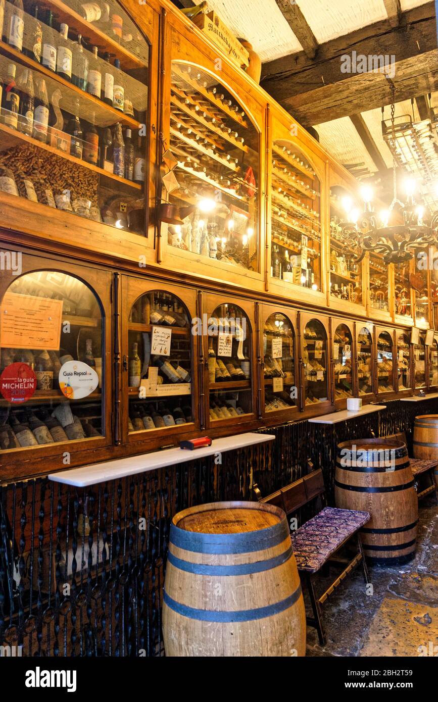 bar in Santander , Spain Stock Photo