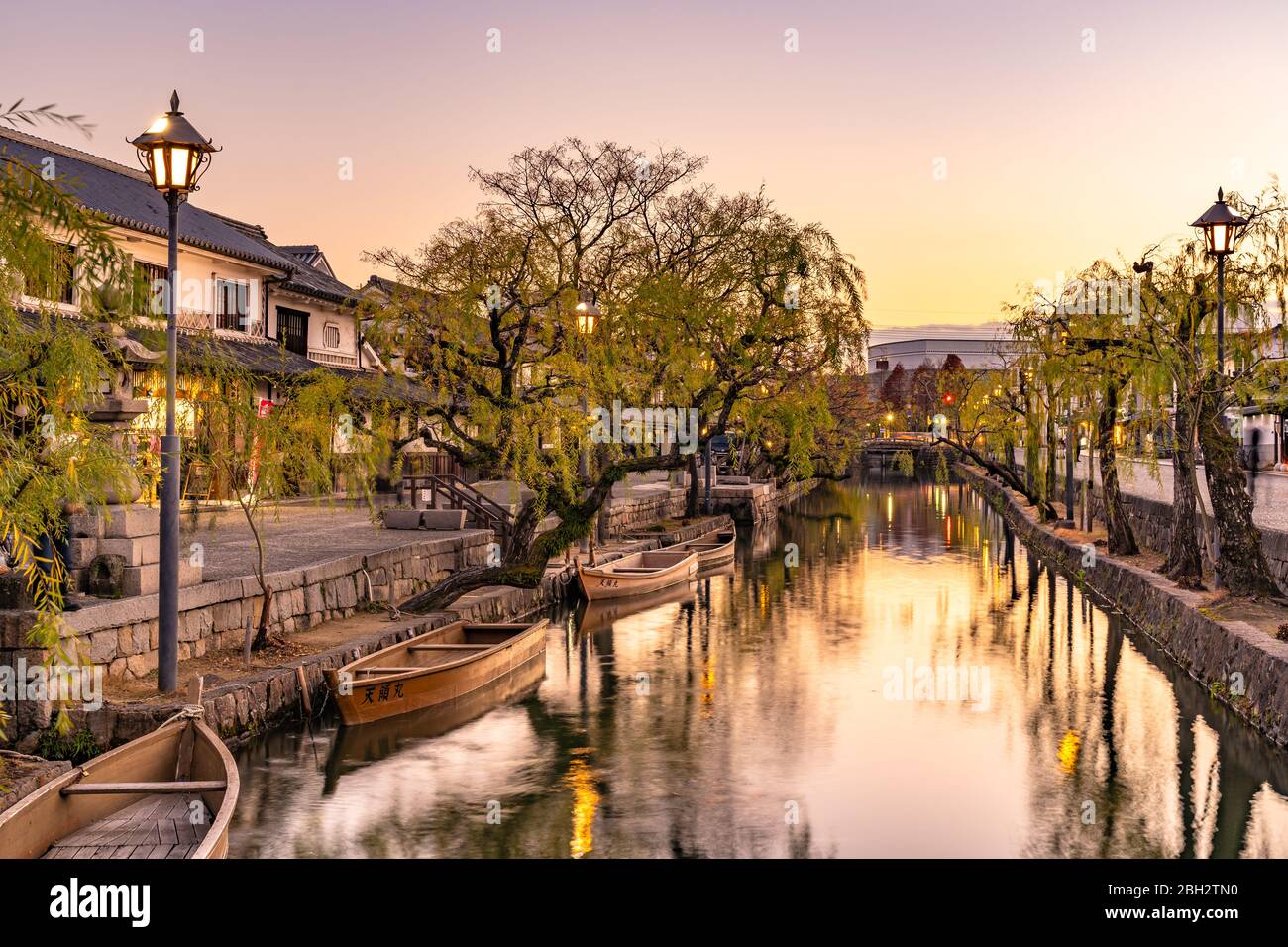 Kurashiki Bikan Historical Quarter Townscape Known For Japanese White 