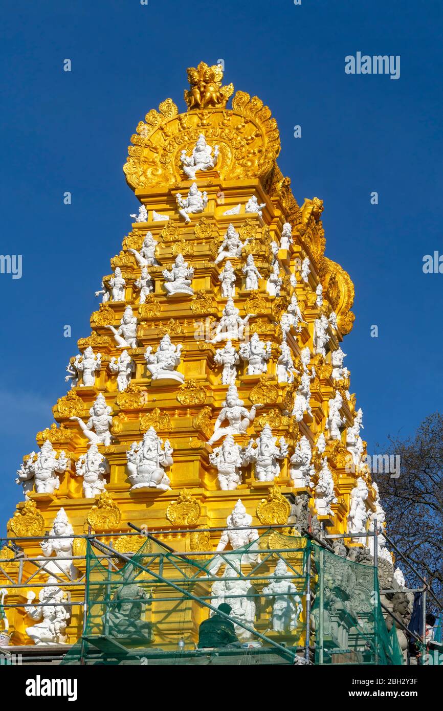 Hindhu temple Sri Ganesha, Volkspark Hasenheide, Berlin Stock Photo