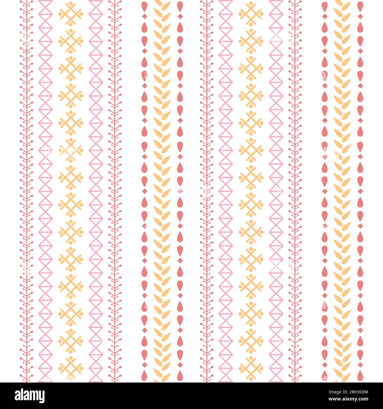 Simple embroidered design pattern for living room decor. Stock Vector