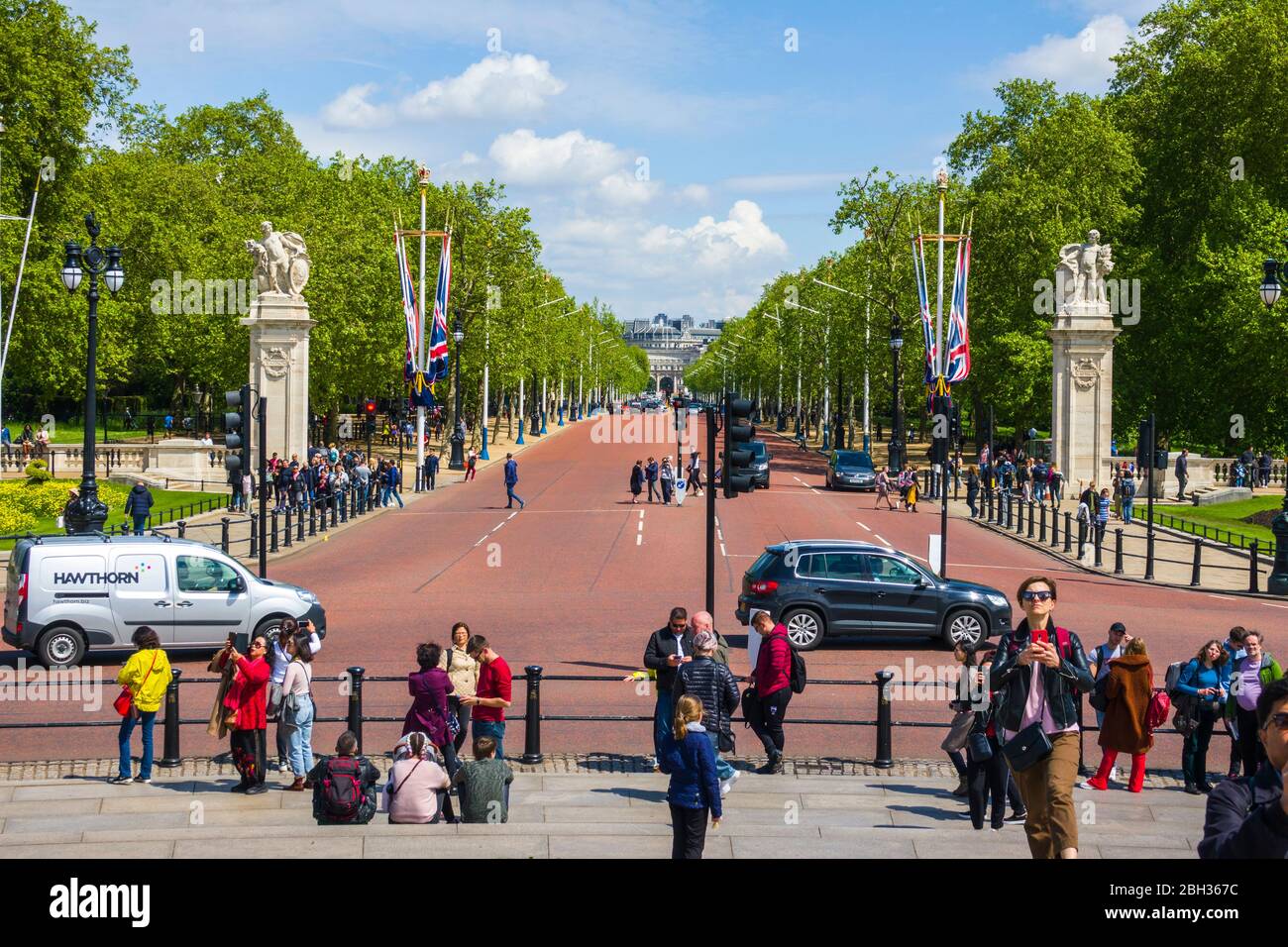 The Mall Westminster London England United Kingdom Capital River Thames UK Europe EU Stock Photo