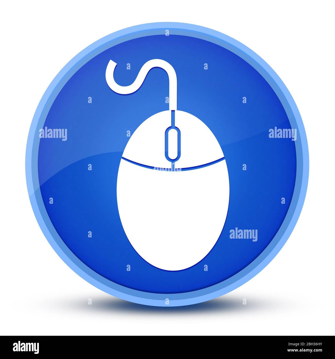 3d illustration blue button hi-res stock photography and images - Alamy