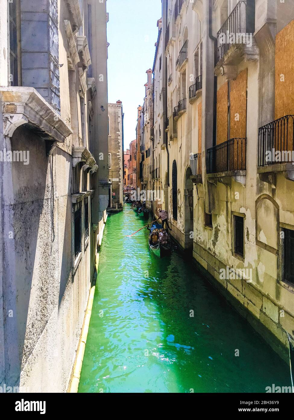 Photo of a landscape of The Grand Canal in Venice Stock Photo