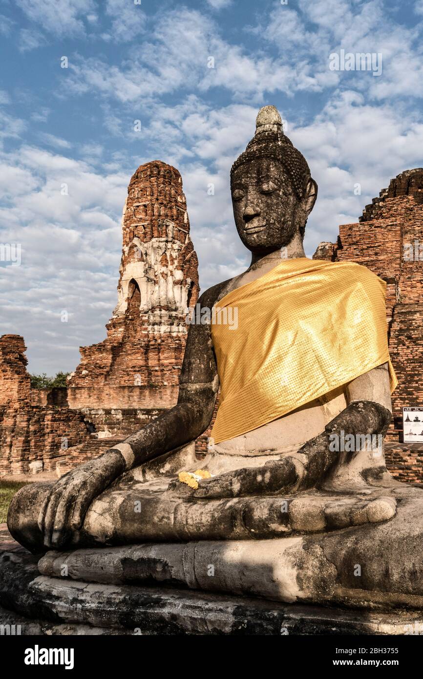 Wat Mahatat, Ayutthaya Historical Park, UNESCO World Heritage Site, Ayutthaya, Thailand, Southeast Asia, Asia Stock Photo